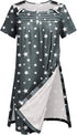 Deyeek Post Shoulder Surgery Dress Women Side Full Tear Away After Rotator Cuff Chemo Dialysis Port Adaptive Clothing