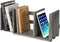MyGift Expandable Adjustable Barnwood Gray Wood Desktop Bookshelf Organizer, Display Shelf Book Rack