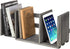 MyGift Expandable Adjustable Barnwood Gray Wood Desktop Bookshelf Organizer, Display Shelf Book Rack