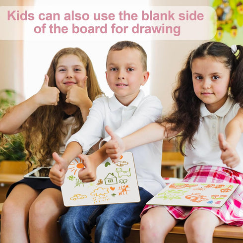 Dry Erase Boards for Kids, 32 Pack Double Sided Small Whiteboard with Lines, 9"x12" Mini Boards for Classroom