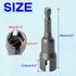 SPEEDWOX 2PCS Power Wing Nut Driver Set 1/4 Inch Hex Shank Steel Drills Bits Wing Nuts Drill Bit Socket Wrenches Tools Slot Set For Panel Nuts C Hook Bolts Eye Screws Q-Hanger
