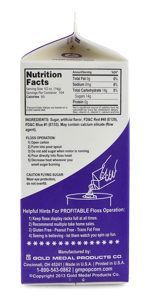 3.25 lb Flossugar Flavor: Grape
