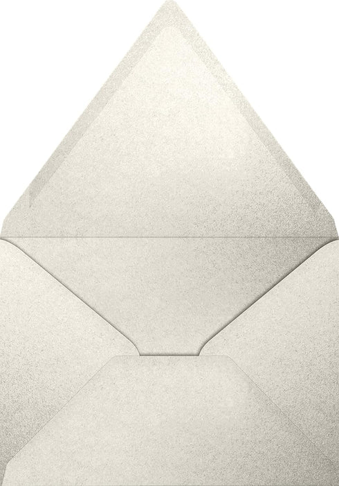 LUXPaper A7 Contour Flap Invitation Envelopes, 5 1/4" x 7 1/4", Quartz Metallic, 80lb. Text, 50 Qty