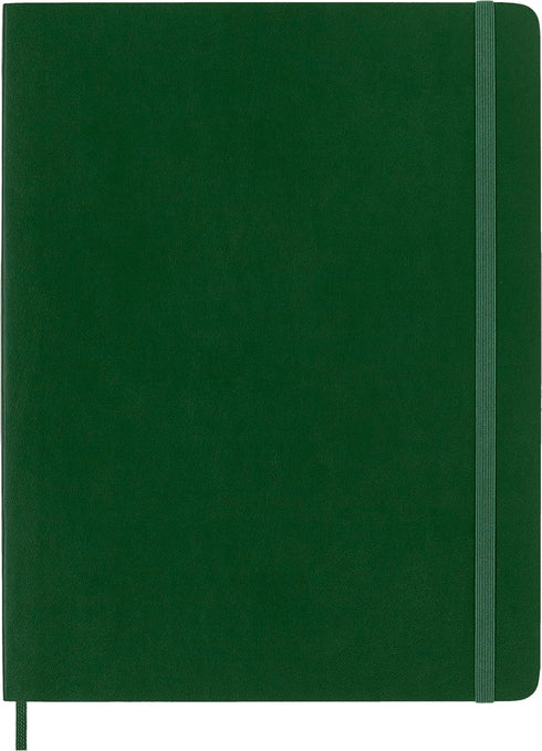 Moleskine Classic Notebook, Soft Cover, XL (7.5" x 9.5") Ruled/Lined, Myrtle Green, 192 Pages by Moleskine