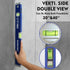 3-Piece Set (12", 20", 40") 12" 45/90/180 WORKPRO Spirit Level with Magnetic Torpedo Level, Bubbles Measuring, Open Top