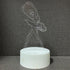 JOCHUI 3D 16 Ballerina Night Light, Ballet Girl Illusion Table Lamp with Colors Remote Control Touch Lamp LED USB Night