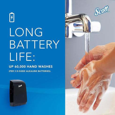 (32504), 1.2 7.29" 11.69" 4.0" 1) Scott Professional Scott Pro High Capacity Automatic Soap and Hand Sanitizer