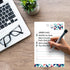 Dry Erase To Do List Vinyl Whiteboard Sticker Decal by Glassboard Studio, Removable & Reusable - 6 x 9 inches