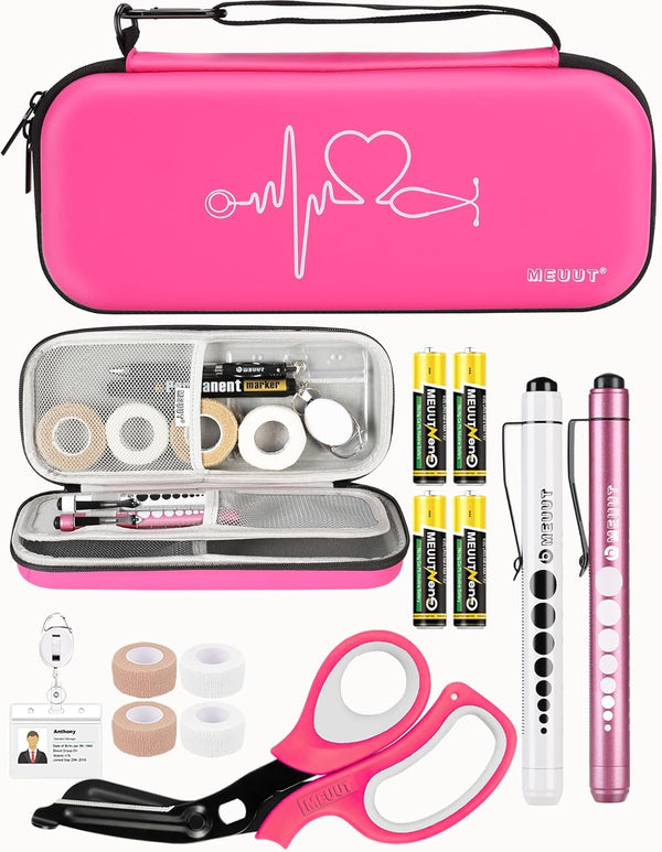 MEUUT 15 pcs Stethoscope Case Kits, Perfect Nurse Gift First Aid Kit