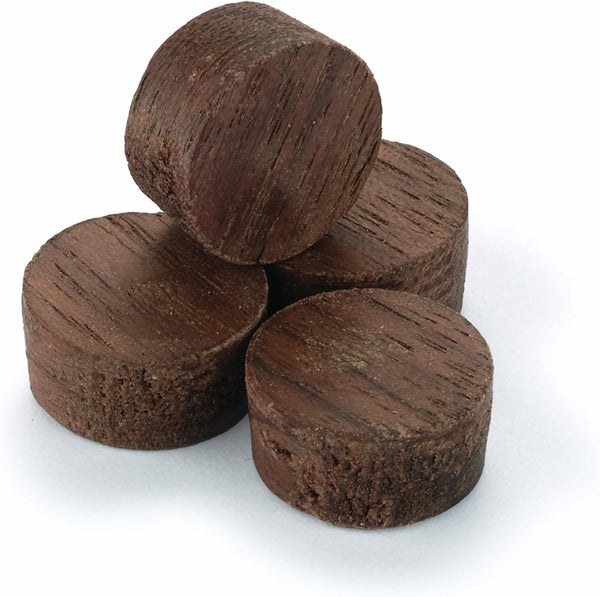 Cindoco Walnut Side Grain Screw Hole Plugs 1/2" 15 Pack