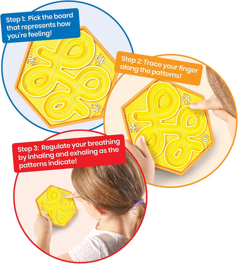 hand2mind Pack, Mindful Maze Garden Tactile Sensory Toys for Toddlers, Calm Down Corner Supplies, Mindfulness for Kids