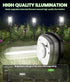 2 Pack IP65, BITPOTT Bright Solar Pathway Lights, Solar Lights Outdoor Waterproof Auto On/Off Pathway Landscape