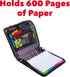 Case-it The Mighty Zip Tab Zipper Binder - 3 Inch O-Rings, 5 Color Tab Expanding File Folder, 600 Sheet Capacity