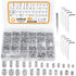 VIGRUE 1105PCS 25 Sizes Metric & SAE Set Screw Assortment Kit, 304 Stainless Steel, M3 to M8 and 1/8-40 to 5/16-18