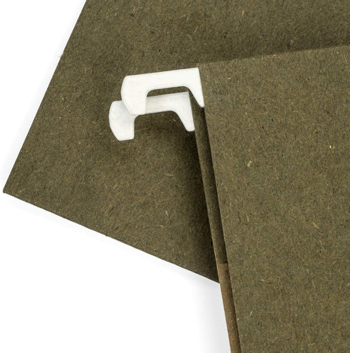 Blue Summit Supplies Legal Size Hanging File Folders, 2" Expansion, 1/3 Cut Tabs, 25 Pack, Standard Green
