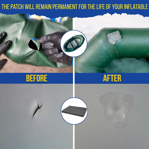 PVC Stitch Heavy Duty Repair Kit for Air Mattresses, Waterbeds, Hot Tubs, Pools, Bouncy Houses, and More