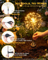 2 Pack 150Leds Solar Garden Lights Outdoor Yard Decorations, Pathway Lights Stake, Fairy Firework Light for Garden