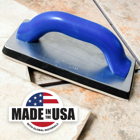MARSHALLTOWN 9 x 4 inches Tile Grouter s Float, Pure Gum Rubber, Plastic Handle, Made in the USA, 43
