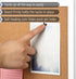 Mr. Pen Cork Board, 24”x36” - White Frame Bulletin Board for Office, Wall, Push Pin Board