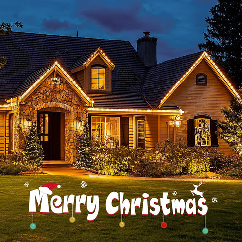C9 25FT 25 C9 Minetom Clear Christmas String Lights, Blubs Bright & Warm Outdoor Christmas Lights, Long Life String