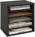Ballucci 5 Tier Adjustable File Organizer Paper Sorter, Office Desk Organizer, 13 5/8" x 9 1/4" x 12", Black
