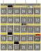Loghot Numbered Classroom Sundries Closet Pocket Chart, 30 Pockets Gray, Wall Door Hanging Organizer for Cell Phones
