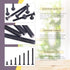 Swpeet 84Pcs M6 20/30/40/50/60/70/80mm 1 Black Crib Hardware Screws Kit, Hex Socket Head Cap Cribs Baby Bed Bolt