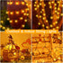 cshare 39.4ft 120LED 8 Solar String Lights for Outside, Outdoor Solar String Lights Modes for Garden Yard Patio Tree