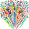 Marspark 200 Pieces Cute Cartoon Gel Ink Pens, Black Ink, Various Animal Series for Kids and Office School Supplies