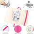 Pentalic Pocket Sketchbook Traveler Journal, 3" x 4", 160 Pages, Bright Pink