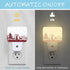 AKKAVNIA Night Light New Year Pattern Plug-in Wall LED Night Lamp with Dusk-to-Dawn Smart Sensor Lamp for Adult Bedroom