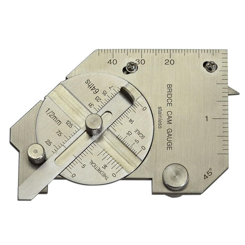 RIVERWELD Bridge Cam Gauge, Test Ulnar High-Low Misalignment for Depth of Undercut and Pitting Fillet Weld Length