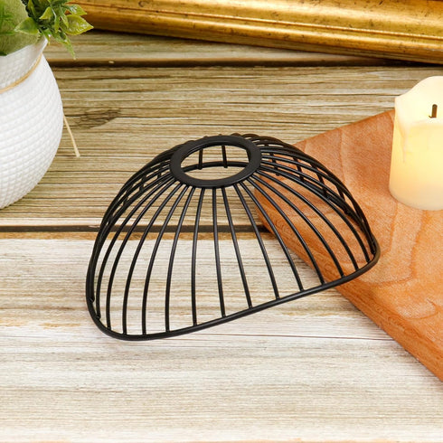 1 Bulb (C005) KUMGROT Pcs Mini Metal Wire Cage Hanging Pendant Lamp Shade Cover Guard Industrial Lamp Holders Ceiling