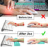 iFine Upgrade Cleanable PU Leather Keyboard Wrist Rest Pad & Mouse Cushion for School, Home, Office, Comfortable