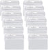 YOUOWO 12 Pack Horizontal ID Card Badge Holders, 3.2 x 3.85 inches, Waterproof Clear Plastic Labels
