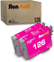 Run Star 2 Pack 126 Magenta Remanufactured Ink Cartridge Replacement for Epson Stylus & Workforce Printers