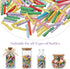 Apausvcm 150 PCS Mini Scroll Paper Colorful Lucky Wish Paper Wish Letter Paper Roll Writable Message Papers