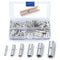 Wirefy 200 PCS Non Insulated Butt Connectors Kit - Uninsulated Crimp Wire Connectors for 24-8 AWG