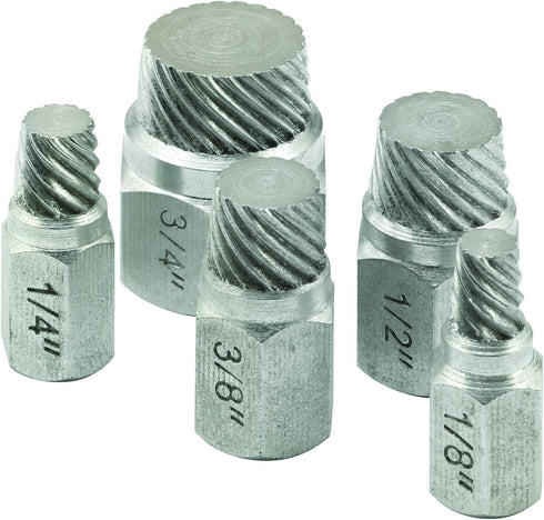 Prime-Line RP77355 1/8 In., 1/4 In., 3/8 In., 1/2 In. and 3/4 In. Pipe Nipple Extractors (Single Pack) by Rapid Repair