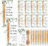 Fulmoon 120 Set Employee Appreciation Gifts with Thank You Bookmark Cards, Bamboo Pens, and May You Be Proud Sign for