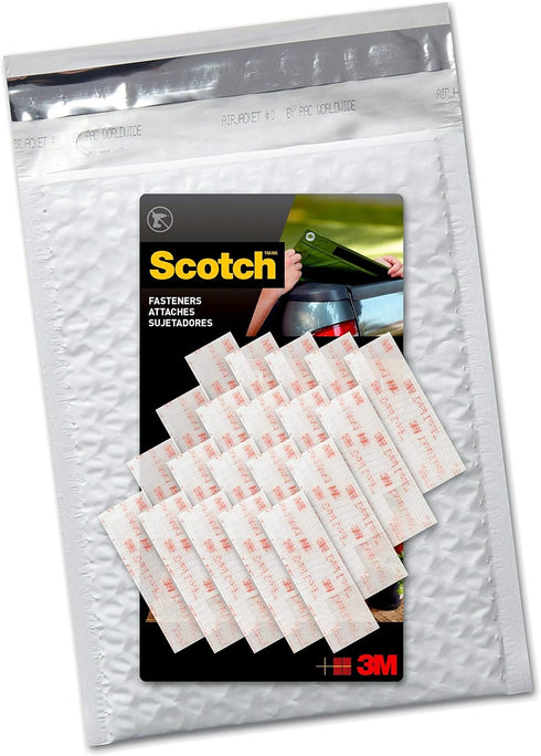 Scotch EF-6730-20NA Reclosable Fasteners, Clear, 10 Count