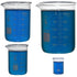 Karter Scientific 214T2 Glass Beaker Set - 3.3 Boro, Griffin Low Form, 4 Sizes: 10ml, 50ml, 100ml, 250ml