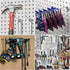 25 Pack Pegboard Hooks Accessories, 4 Inch Organizer Kit for Garage Tool Storage