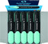 Schneider Job Pastel Highlighter, Chisel Tip, 1 + 5 mm, Black Barrel, Turquoise Ink, Box of 10 (1523)