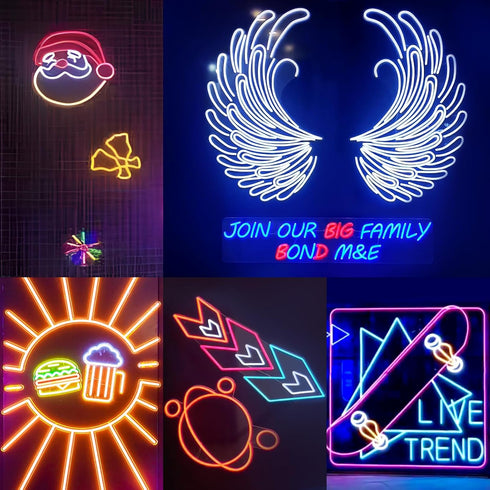 19.68ft 24V IP67 KANTUTOE LED Neon Rope Lights, RGB LED Light Strip, Music Sync App/Remote Control DIY Rope Light