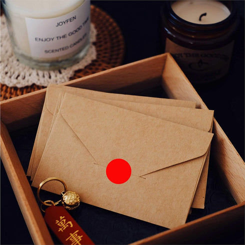 PARLAIM 1" Red Round Color Coding Circle Labels, 1000 per Roll in Dispenser Box, 1 inch Office Dot Sticker