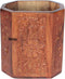 Floral Desk Supplies Organizer, Unique Mesh Pen Cups/Pencil Holder Wood Design for Kids, Office, and Home Decor Gifts