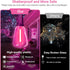 26Ft ST38 LAMPHOME Outdoor String Lights, Pink Patio Lights, Connectable Waterproof Shatterproof LED String Lights