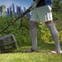 Zhanmai Cut Resistant Leg Sleeves Bite-Proof Protective for Welding Lawn Mowing Guard Safety (Gray, Heel Hole Style)