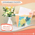 CNK File Folders Organizer - 13 Pockets Accordion Expanding Folder for Documents, Receipt Filing with Labels